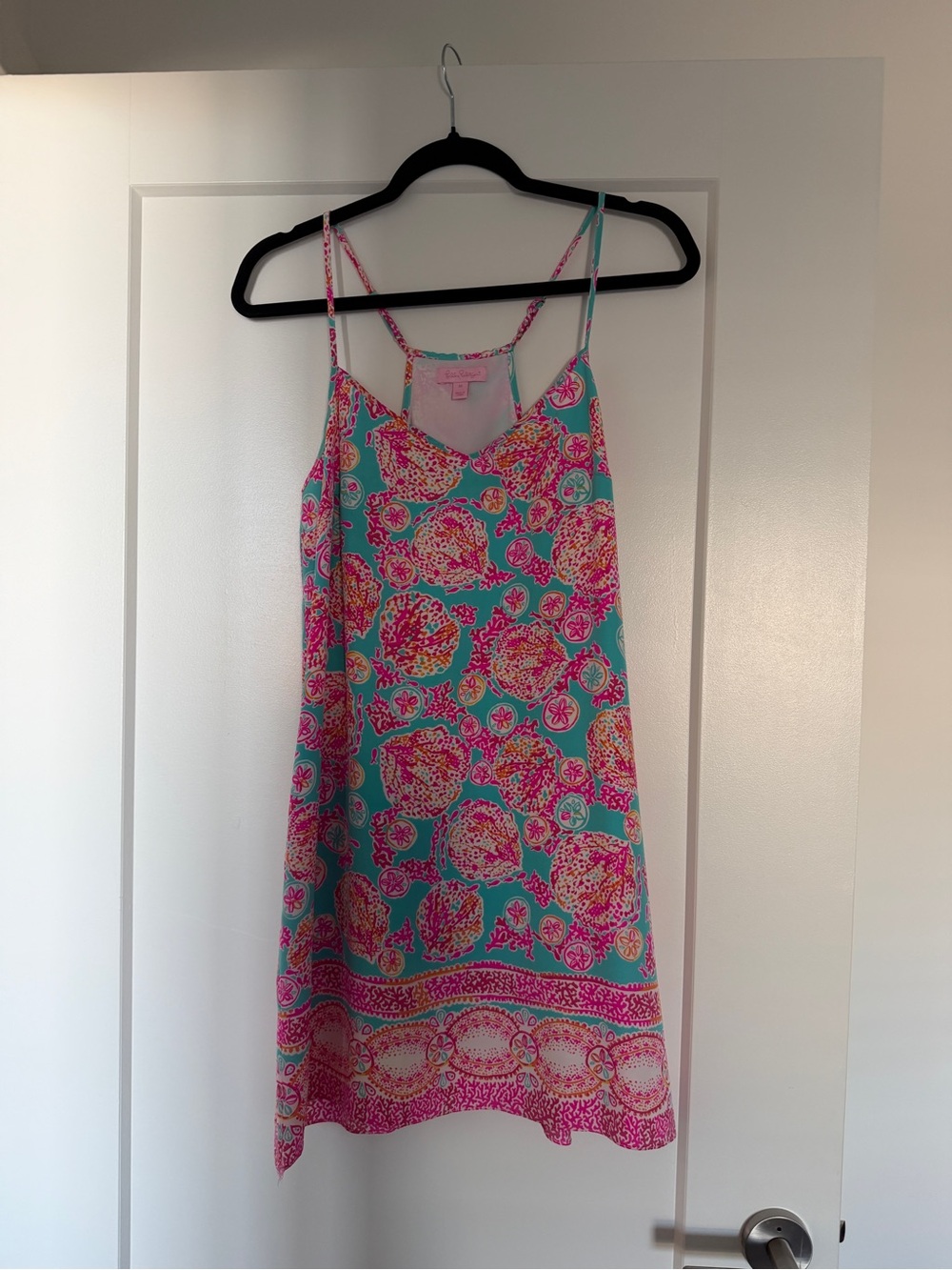 Lilly Pulitzer Turquoise, Pink & Orange Printed Slip Dress - Picture 2 of 4